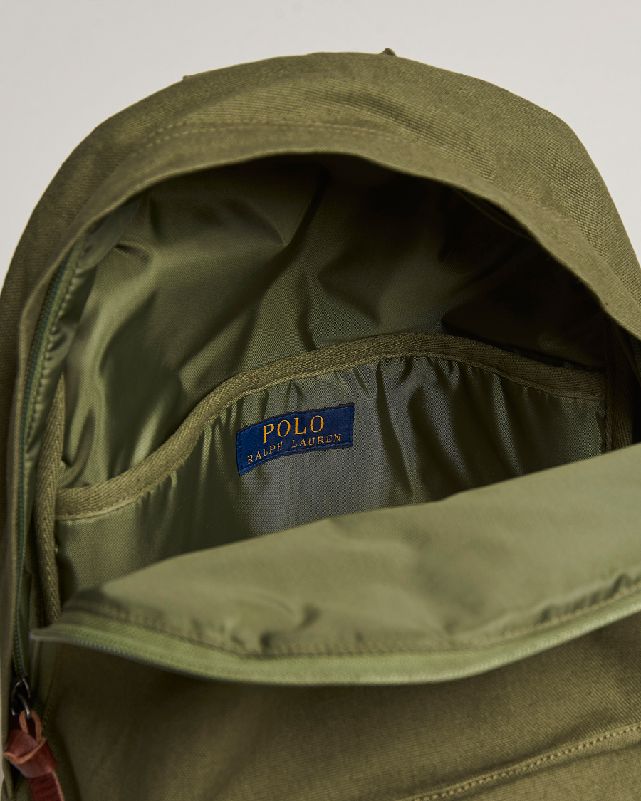 Herr | Polo Ralph Lauren Canvas Backpack Dark Sage | Polo Ralph Lauren | Canvas Backpack Dark Sage