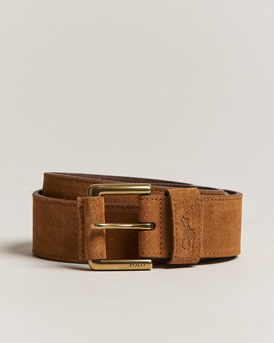 Herr | Polo Ralph Lauren Suede Belt Tan | Polo Ralph Lauren | Suede Belt Tan