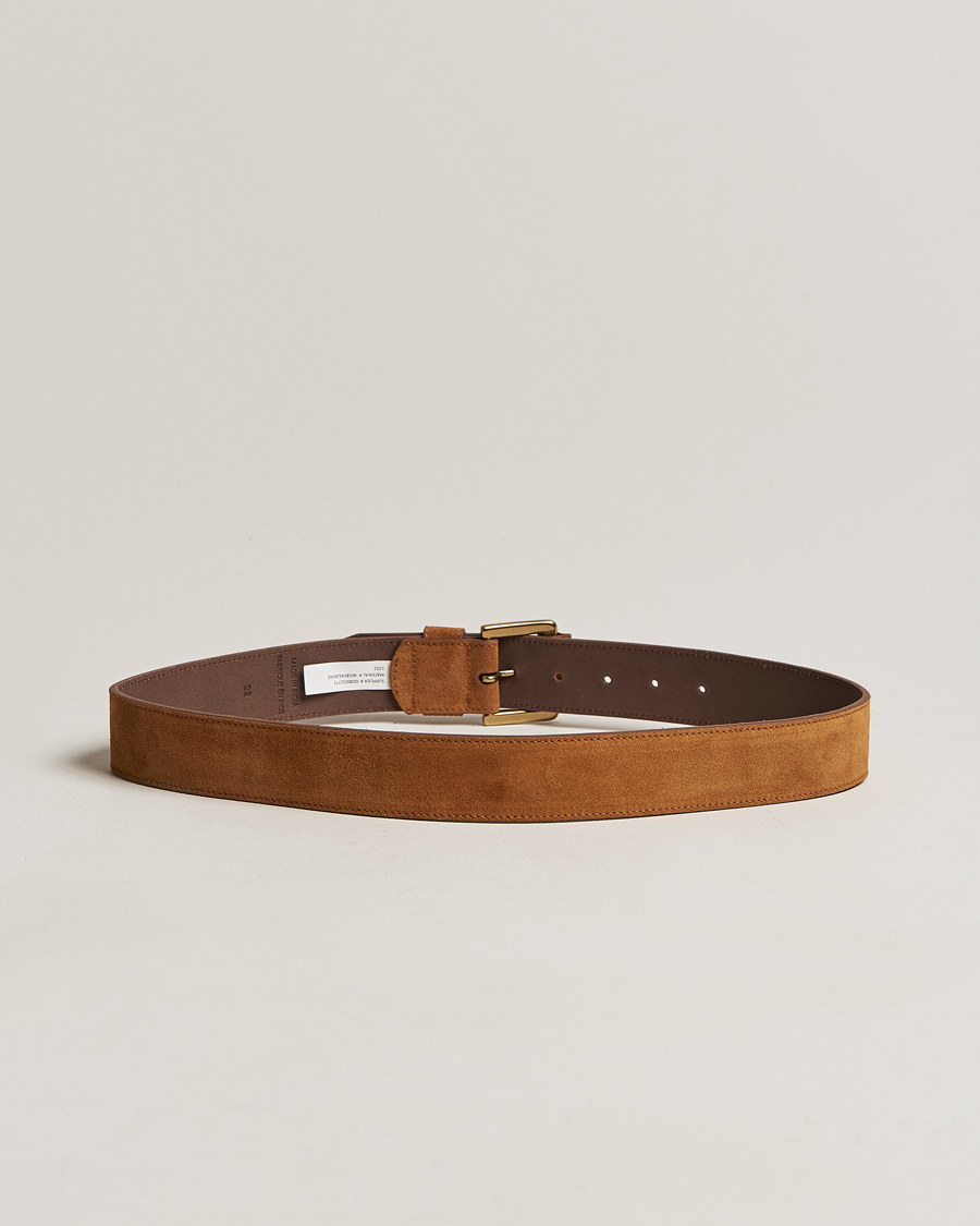Herr | Polo Ralph Lauren Suede Belt Tan | Polo Ralph Lauren | Suede Belt Tan