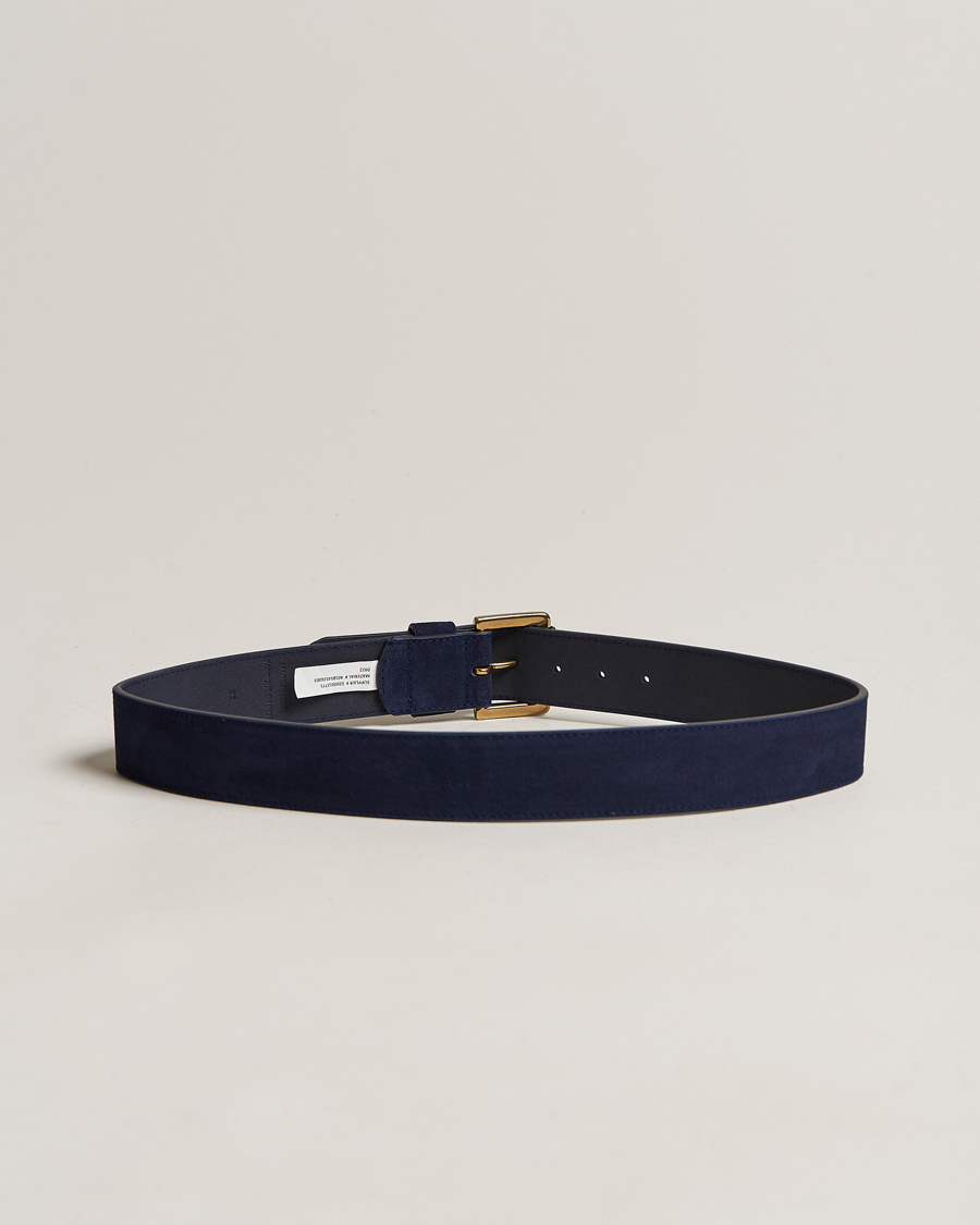 Herr | Bälten | Polo Ralph Lauren | Suede Belt Navy