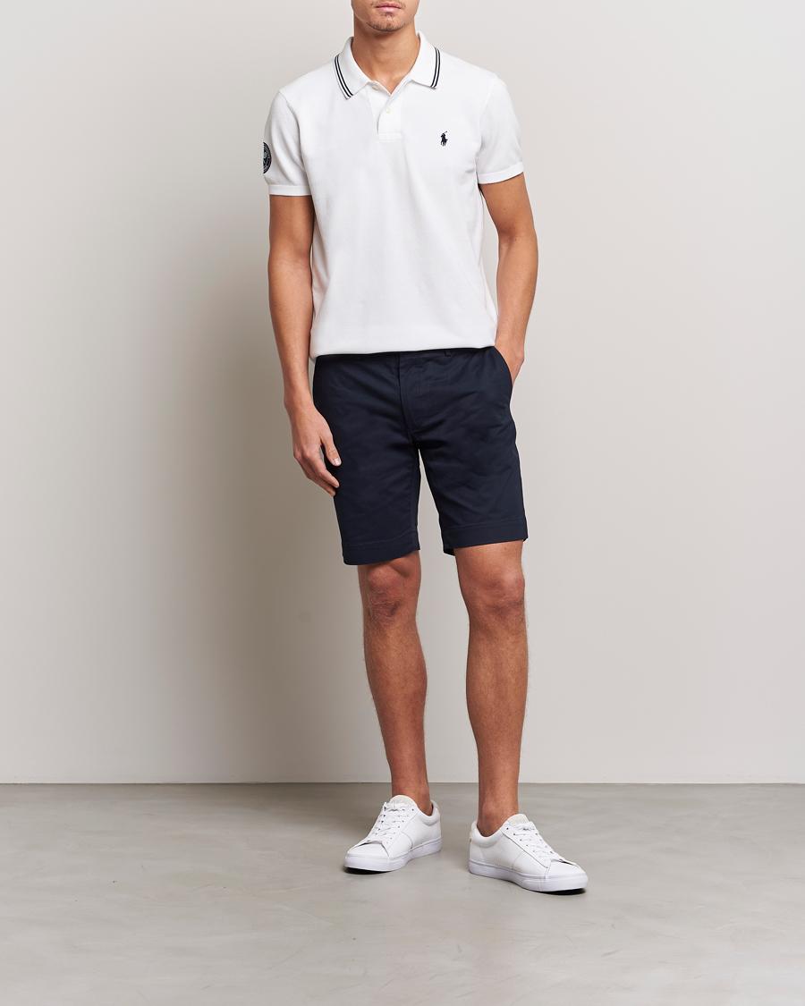 Herr | Pikéer | Polo Ralph Lauren | Custom Slim Fit Wimbledon Polo Ceramic White
