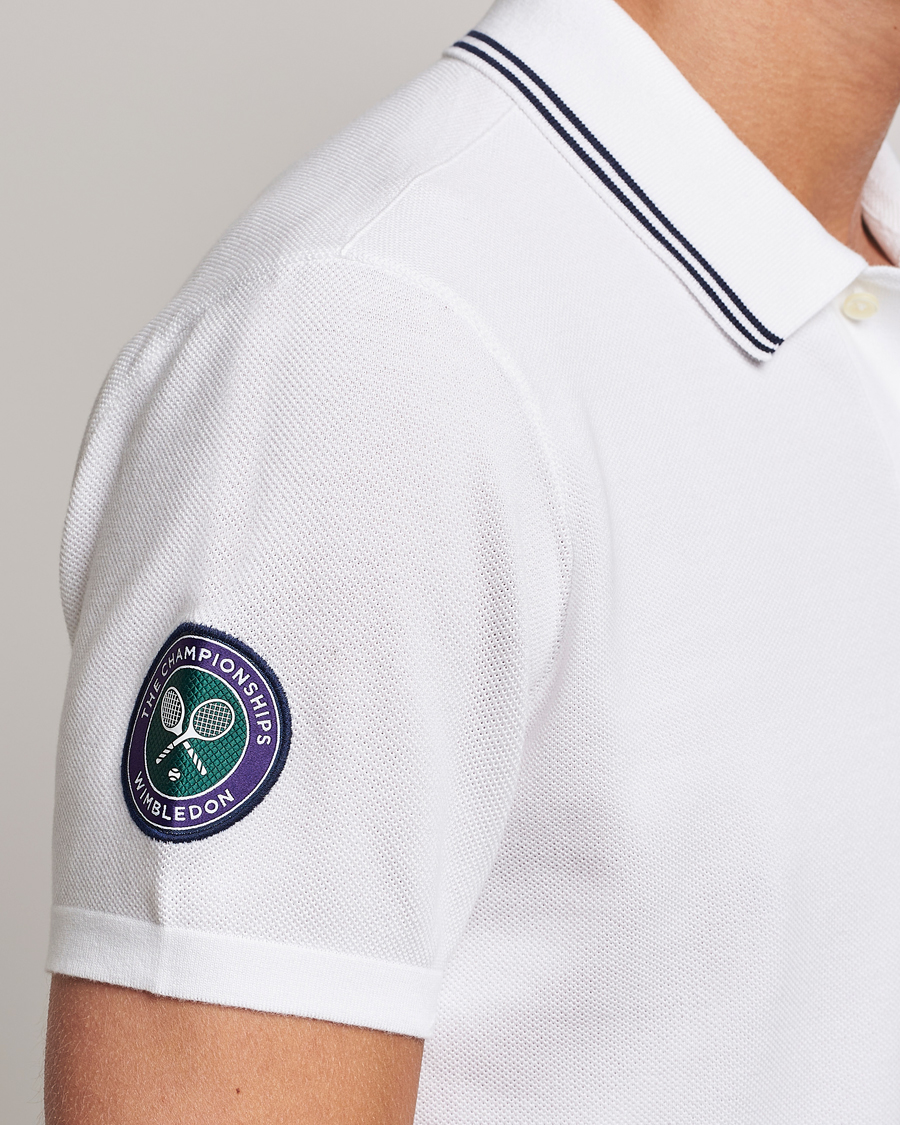 Herr | Pikéer | Polo Ralph Lauren | Custom Slim Fit Wimbledon Polo Ceramic White