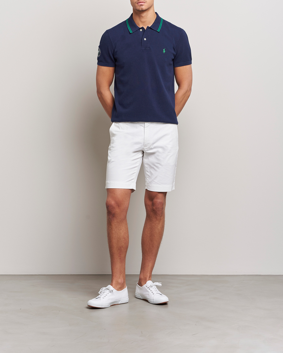Herr | Pikéer | Polo Ralph Lauren | Custom Slim Fit Wimbledon Polo Refined Navy