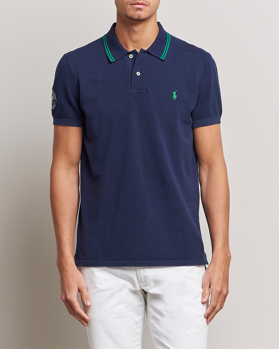 Herr | Pikéer | Polo Ralph Lauren | Custom Slim Fit Wimbledon Polo Refined Navy