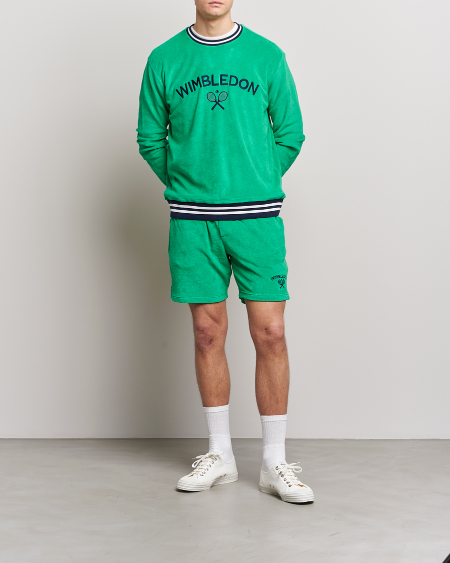 Herr | Shorts | Polo Ralph Lauren | Wimbledon Terry Sweatshorts Stem Green