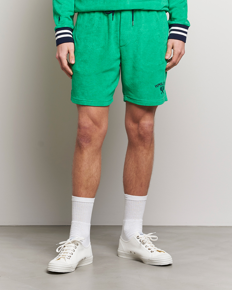 Herr | Shorts | Polo Ralph Lauren | Wimbledon Terry Sweatshorts Stem Green