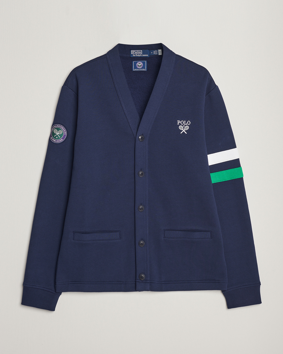 Herr | Tröjor | Polo Ralph Lauren | Wimbledon Knitted Cardigan Refined Navy