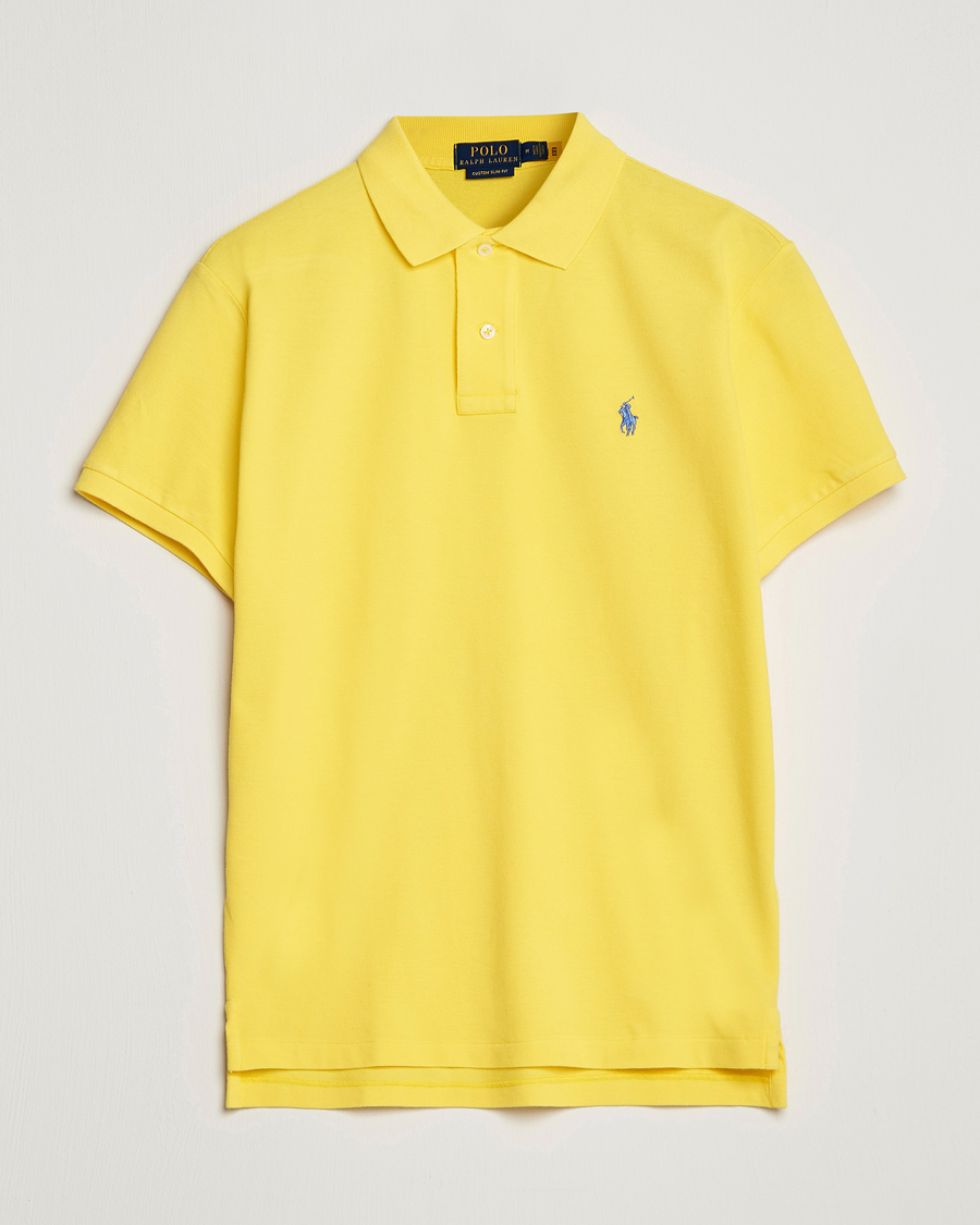Herr | Pikéer | Polo Ralph Lauren | Custom Slim Fit Polo Lemon Crush