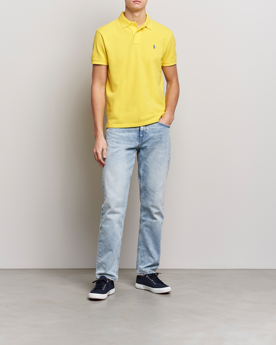 Herr | Pikéer | Polo Ralph Lauren | Custom Slim Fit Polo Lemon Crush