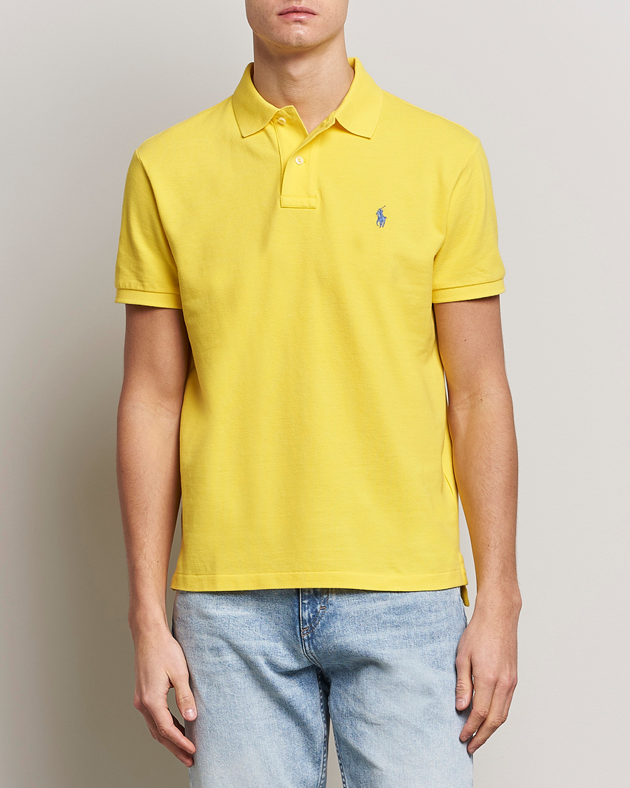 Herr | Kortärmade pikéer | Polo Ralph Lauren | Custom Slim Fit Polo Lemon Crush