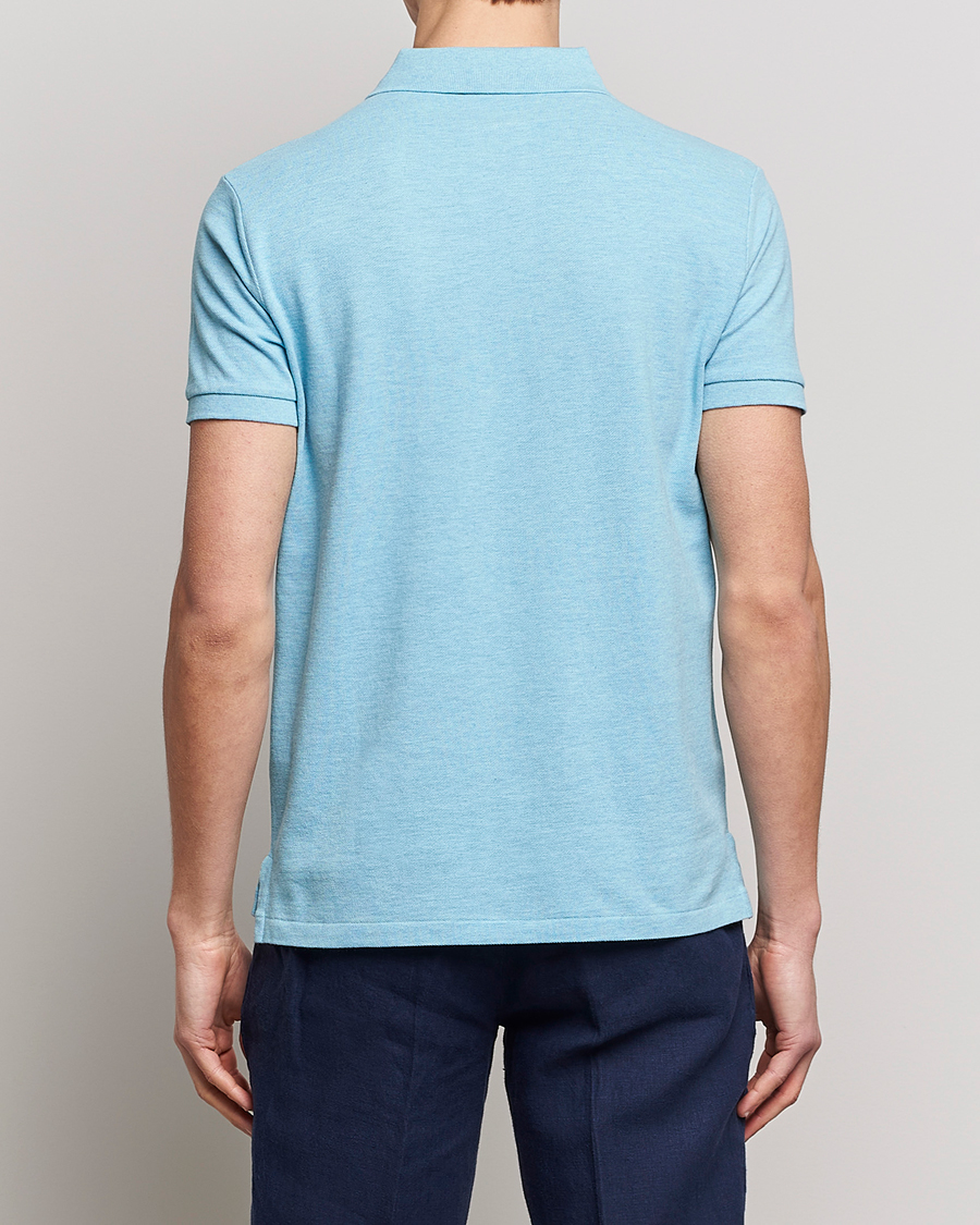 Herr | Pikéer | Polo Ralph Lauren | Custom Slim Fit Polo Watchhill Blue Heather