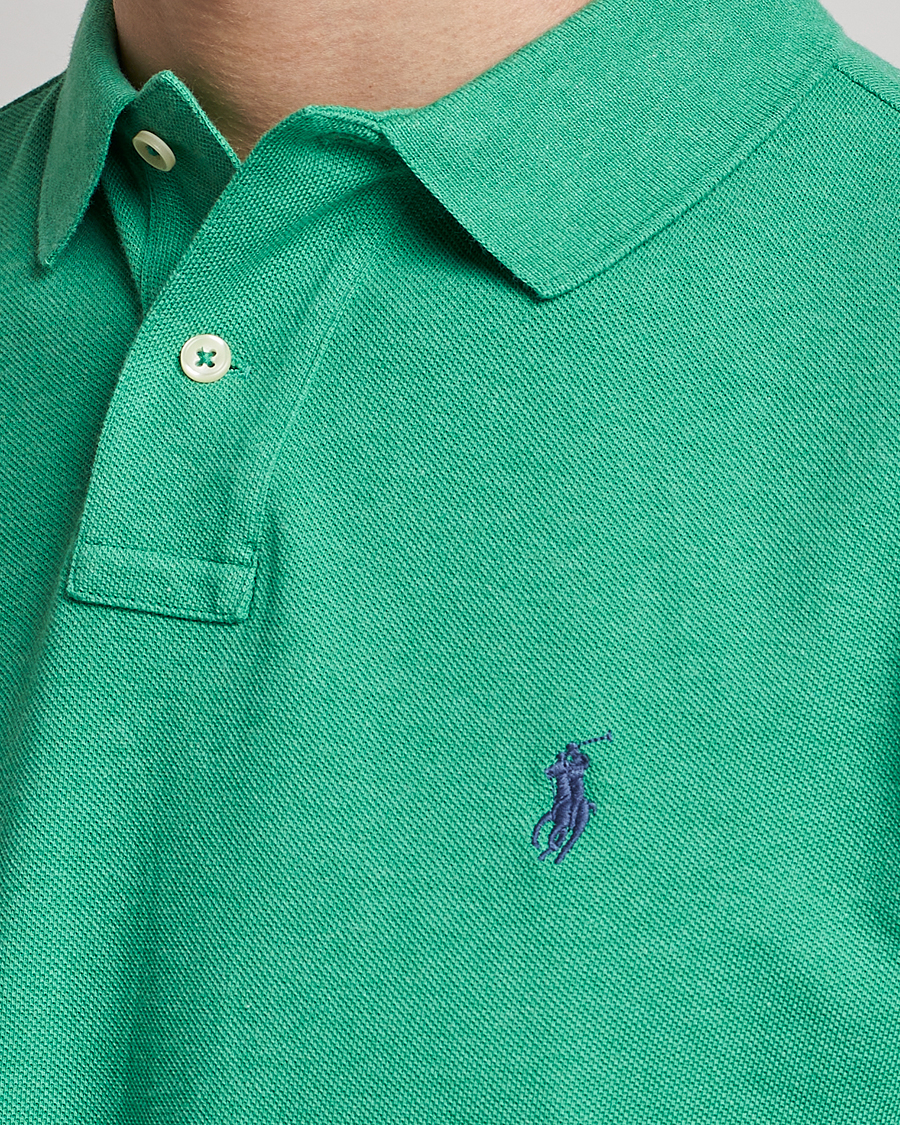 Herr | Pikéer | Polo Ralph Lauren | Custom Slim Fit Polo Palm Green Heather