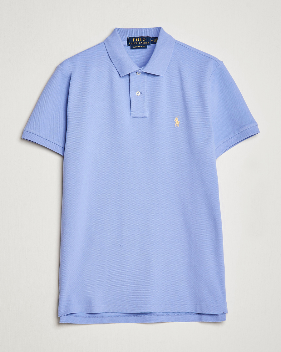 Herr | Pikéer | Polo Ralph Lauren | Custom Slim Fit Polo Lafayette Blue