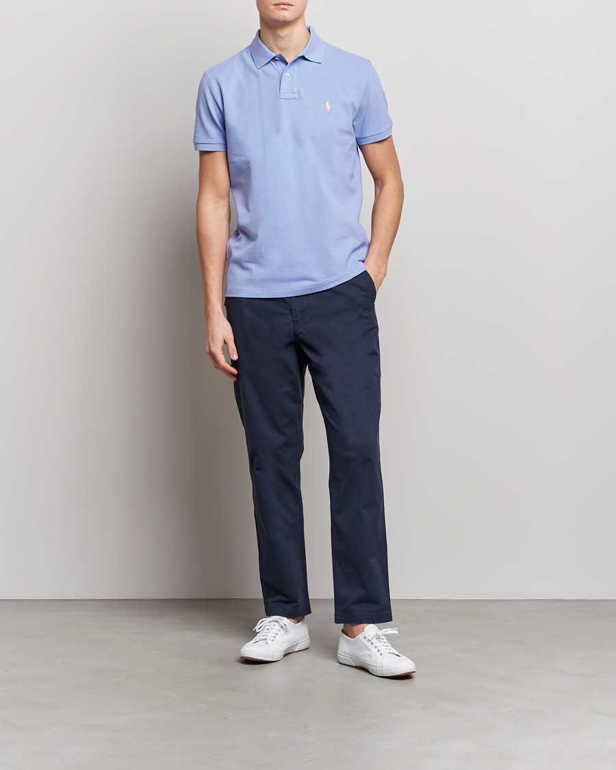 Herr | Pikéer | Polo Ralph Lauren | Custom Slim Fit Polo Lafayette Blue