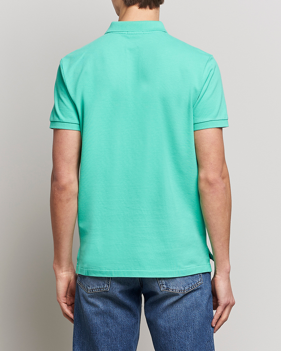 Herr | Pikéer | Polo Ralph Lauren | Custom Slim Fit Polo Sunset Green