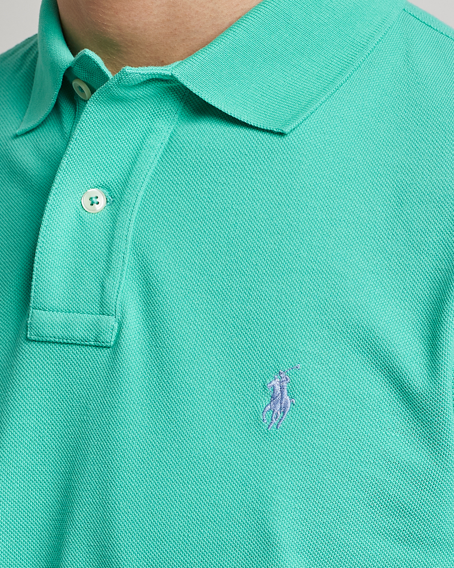 Herr | Pikéer | Polo Ralph Lauren | Custom Slim Fit Polo Sunset Green
