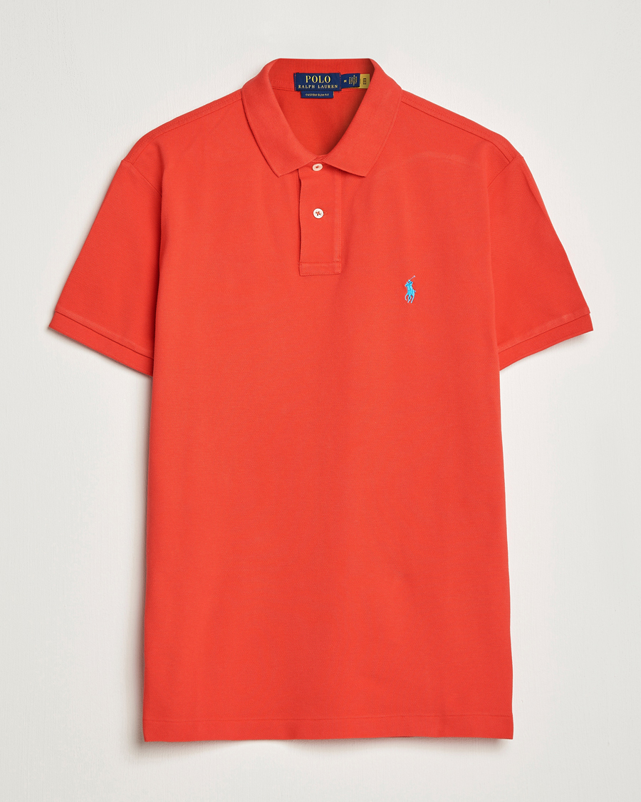 Herr | Pikéer | Polo Ralph Lauren | Custom Slim Fit Polo Petal Rose