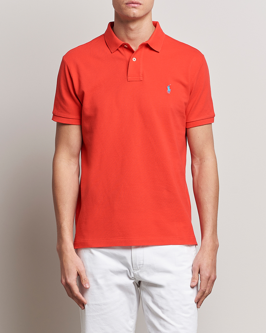 Herr | Pikéer | Polo Ralph Lauren | Custom Slim Fit Polo Petal Rose