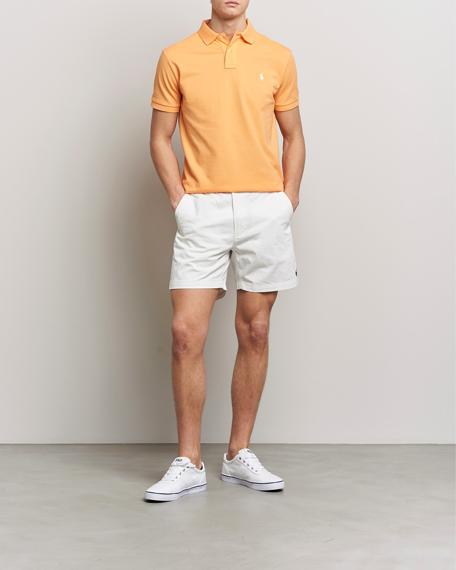 Herr | Pikéer | Polo Ralph Lauren | Custom Slim Fit Polo Key West Orange