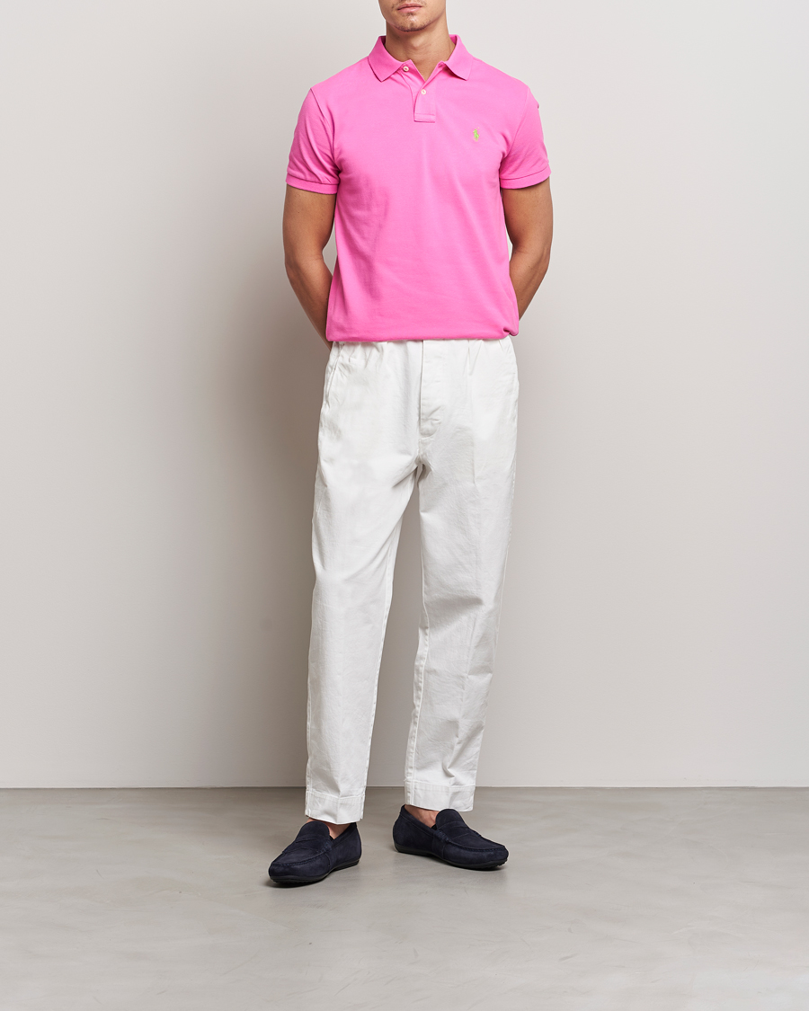 Herr | Pikéer | Polo Ralph Lauren | Custom Slim Fit Polo Dalia Pink