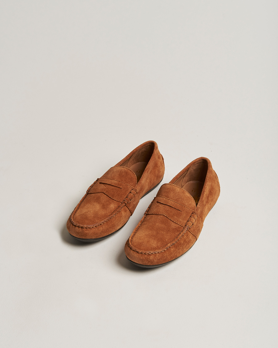 Herr | World of Ralph Lauren | Polo Ralph Lauren | Reynold Suede Driving Loafer Teak Brown