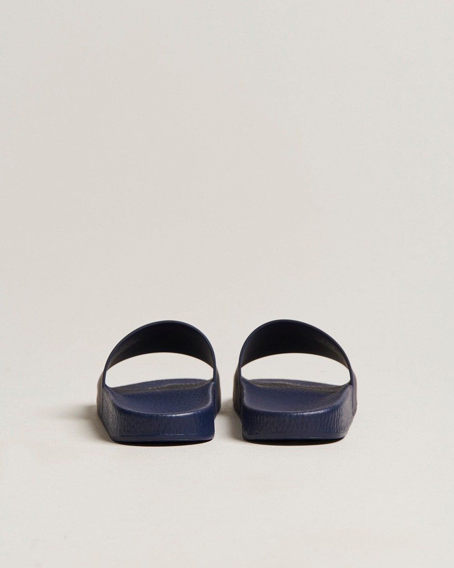 Herr | Polo Ralph Lauren Logo Slides Navy | Polo Ralph Lauren | Logo Slides Navy