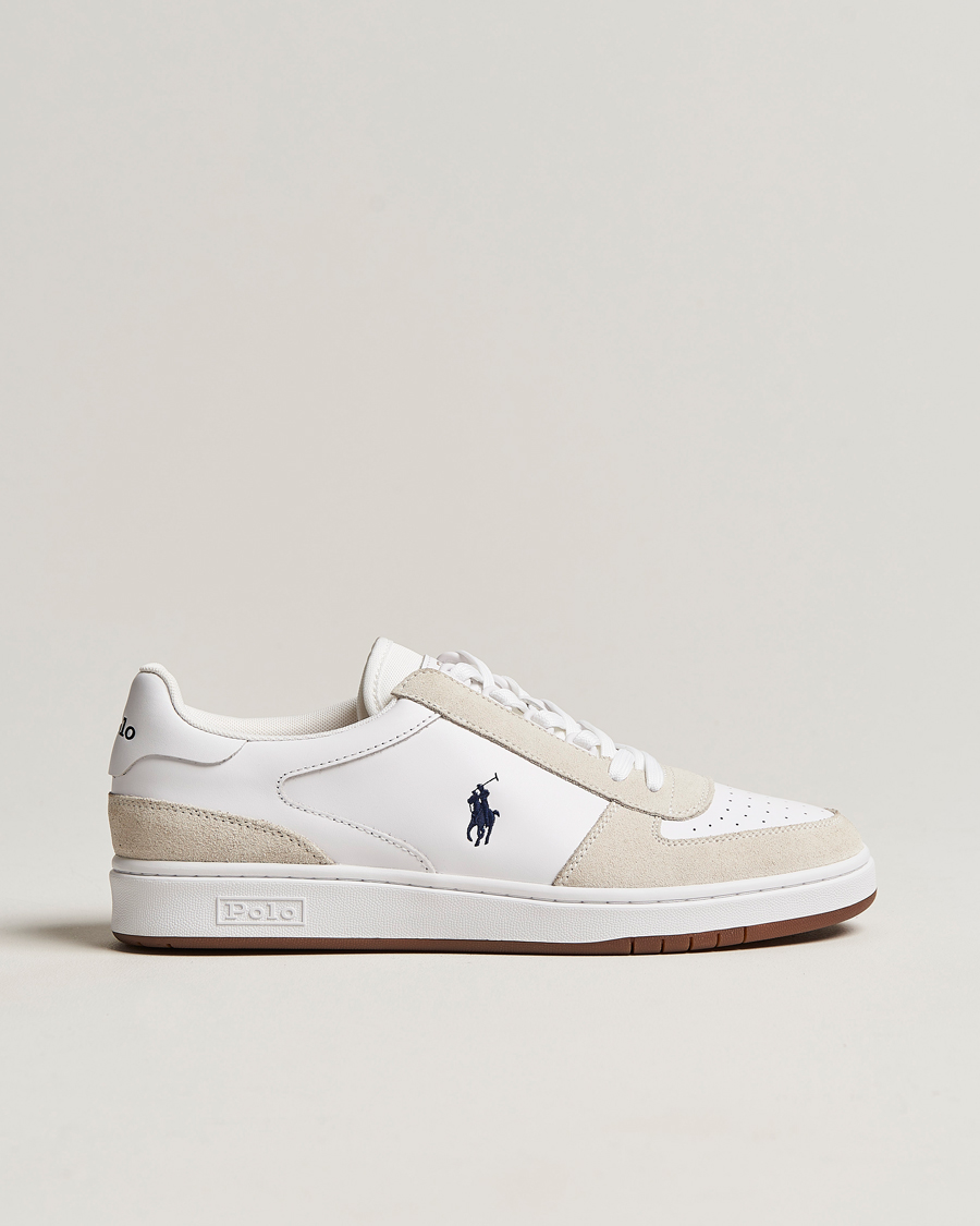 Herr | Sneakers | Polo Ralph Lauren | CRT Leather/Suede Sneaker White/Navy