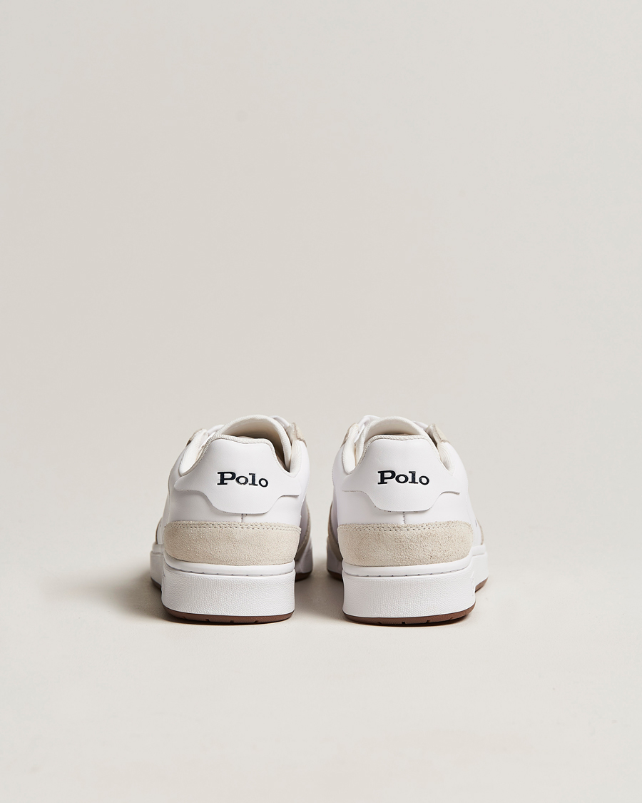 Herr | Sneakers | Polo Ralph Lauren | CRT Leather/Suede Sneaker White/Navy