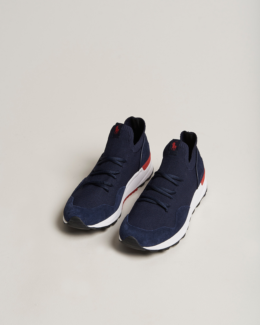 Herr | Polo Ralph Lauren Trackstr 200 Running Sneaker Hunter Navy | Polo Ralph Lauren | Trackstr 200 Running Sneaker Hunter Navy