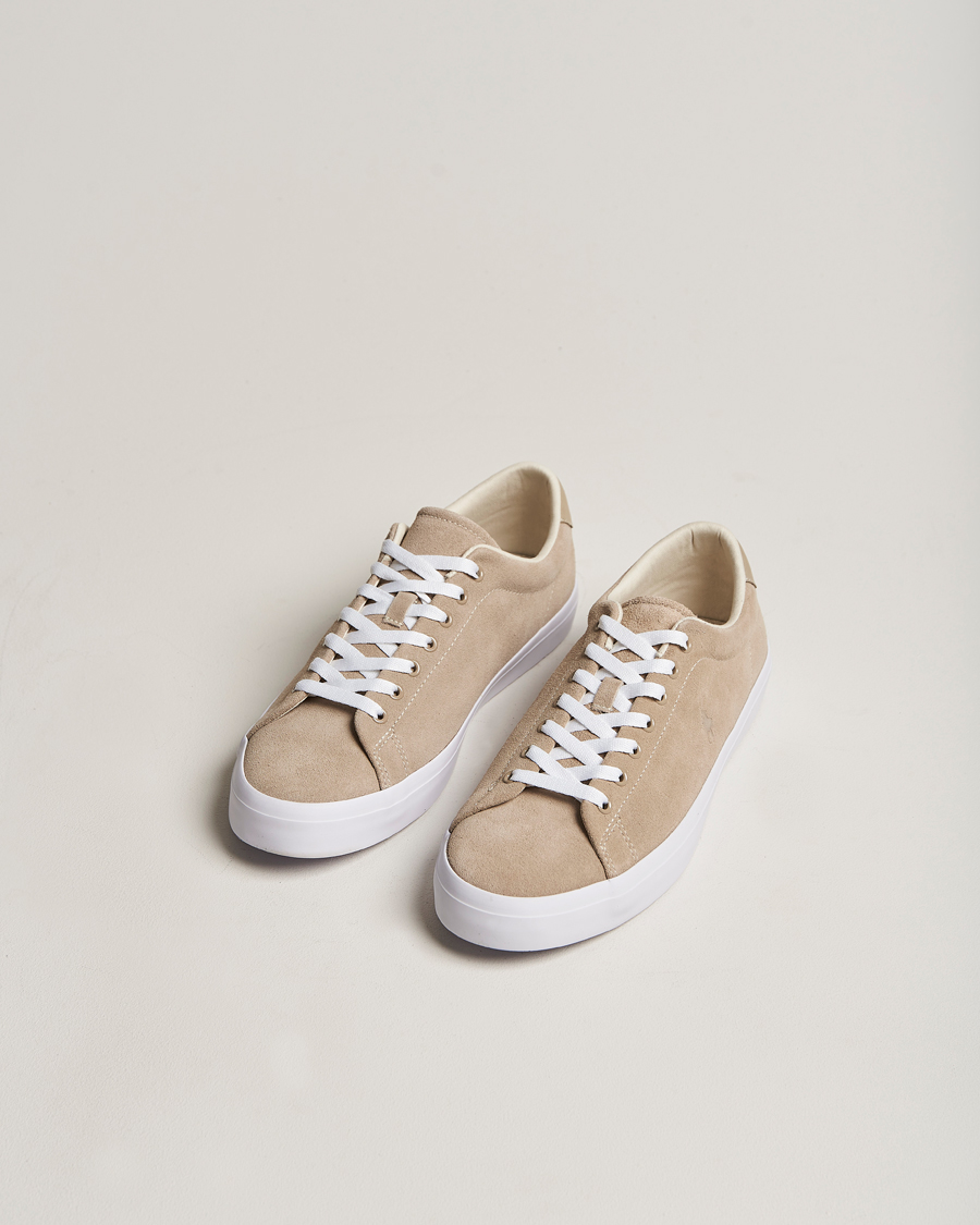 Herr | | Polo Ralph Lauren | Longwood Suede Sneaker Straw Khaki