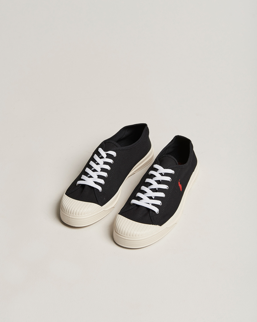 Herr | Polo Ralph Lauren Paloma Canvas Sneaker Black/Red | Polo Ralph Lauren | Paloma Canvas Sneaker Black/Red