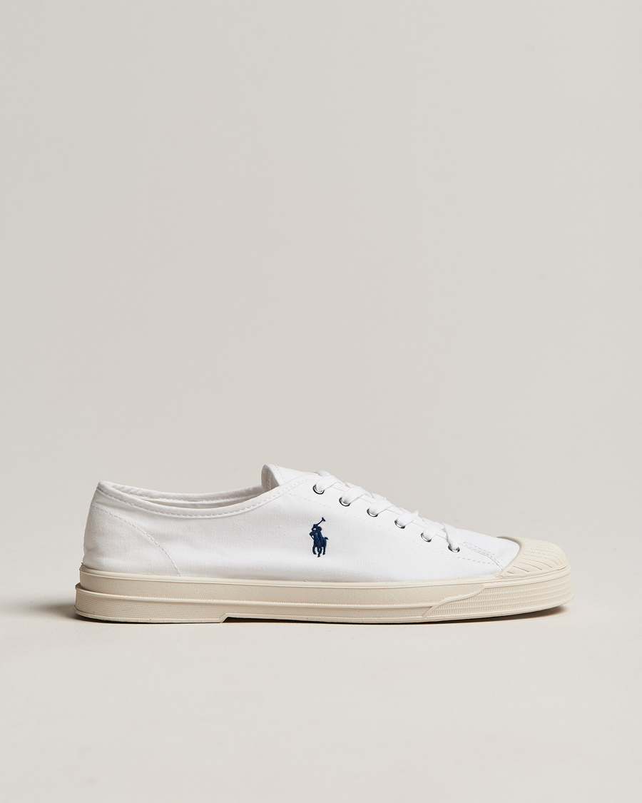 Herr | Polo Ralph Lauren Paloma Canvas Sneaker White/Navy | Polo Ralph Lauren | Paloma Canvas Sneaker White/Navy