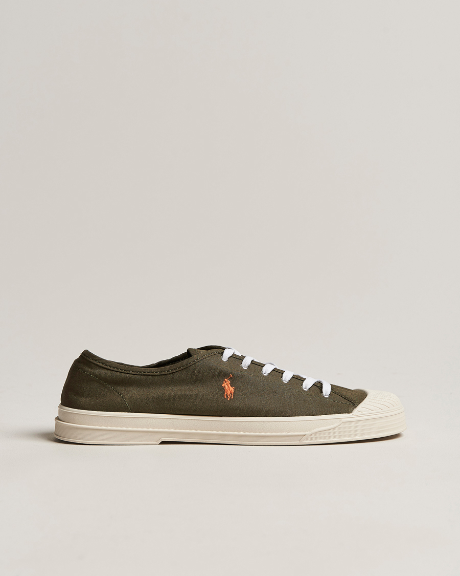 Herr | Paloma Canvas Sneaker Canopy Olive/Orange | Polo Ralph Lauren | Paloma Canvas Sneaker Canopy Olive/Orange