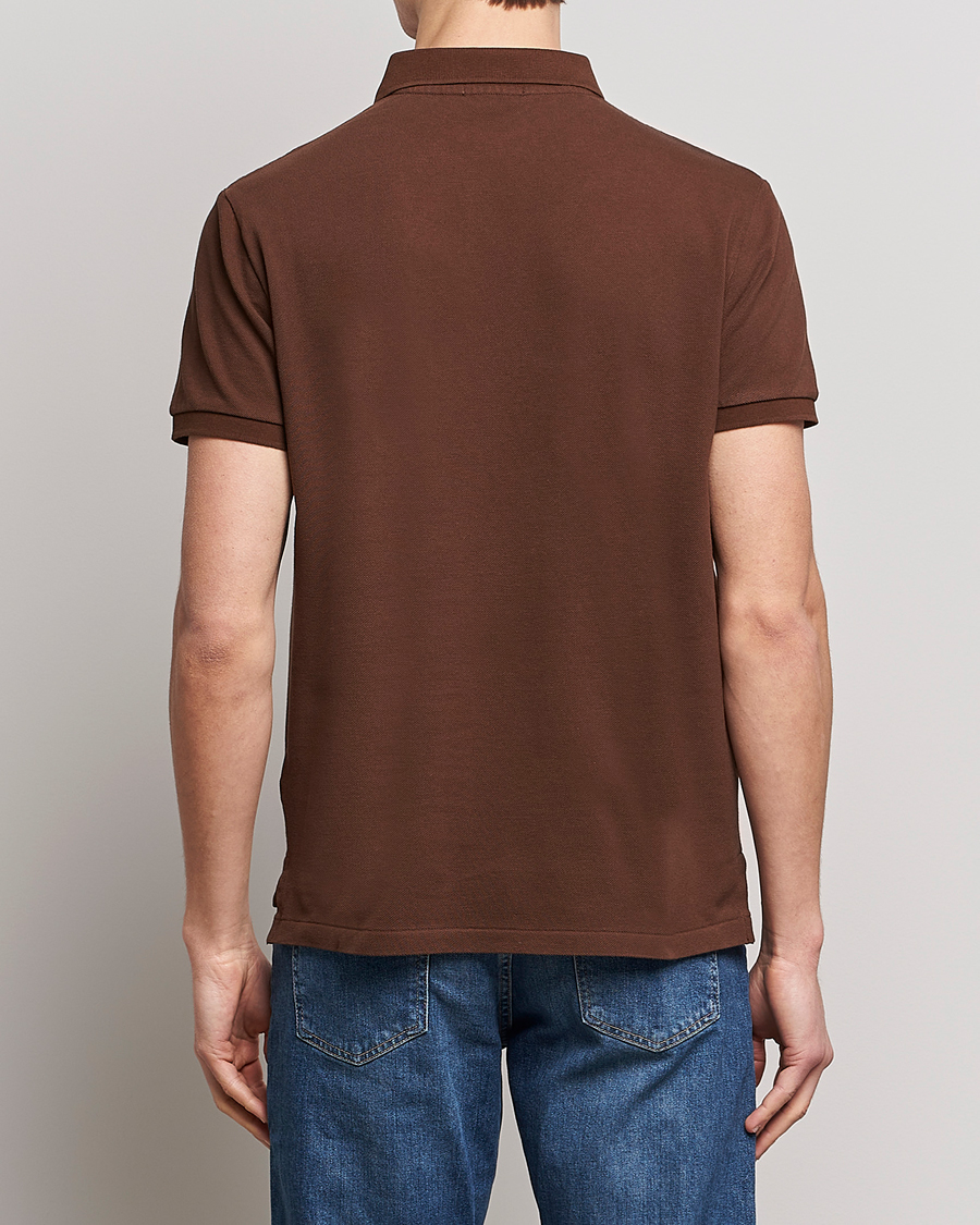Herr | Pikéer | Polo Ralph Lauren | Custom Slim Fit Polo Branch Brown