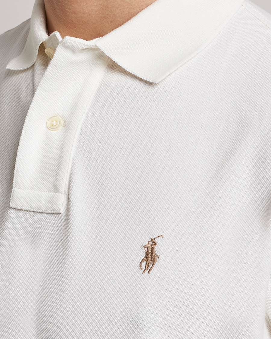 Herr | Pikéer | Polo Ralph Lauren | Custom Slim Fit Polo Deckwash White