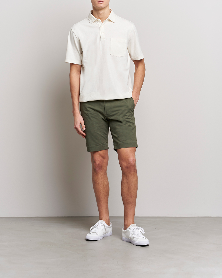 Herr | Pikéer | Polo Ralph Lauren | Cotton/Linen Polo Antique Cream