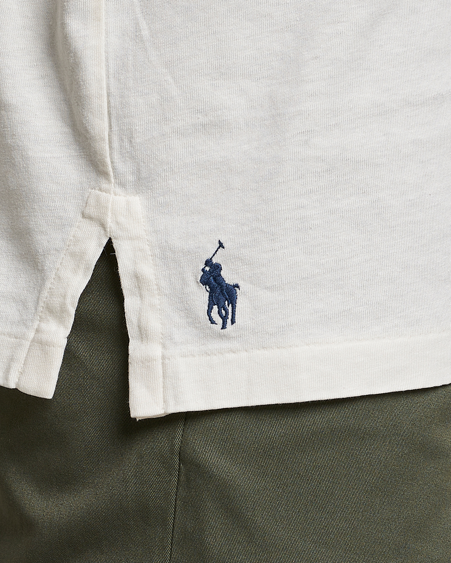 Herr | Pikéer | Polo Ralph Lauren | Cotton/Linen Polo Antique Cream
