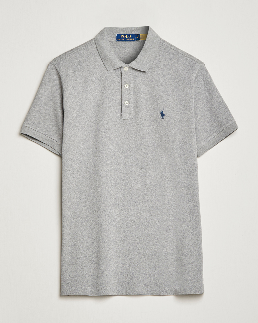 Herr | Pikéer | Polo Ralph Lauren | Custom Fit Spa Terry Polo Andover Heather