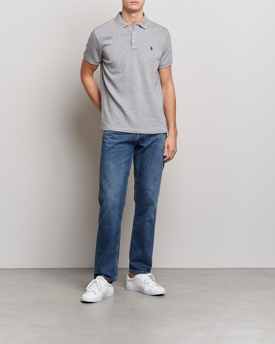 Herr | Pikéer | Polo Ralph Lauren | Custom Fit Spa Terry Polo Andover Heather