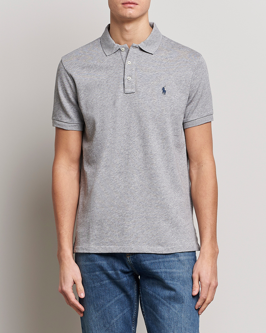 Herr | Pikéer | Polo Ralph Lauren | Custom Fit Spa Terry Polo Andover Heather