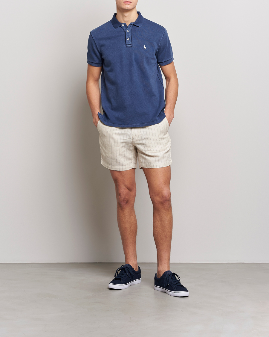 Herr | Pikéer | Polo Ralph Lauren | Custom Fit Spa Terry Polo Newport Navy