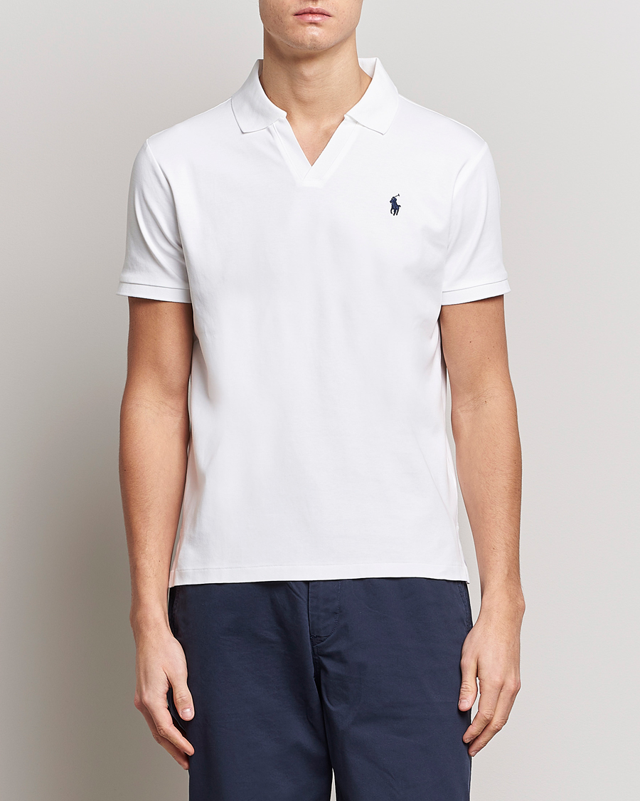 Herr | Pikéer | Polo Ralph Lauren | Luxury Cotton Polo White
