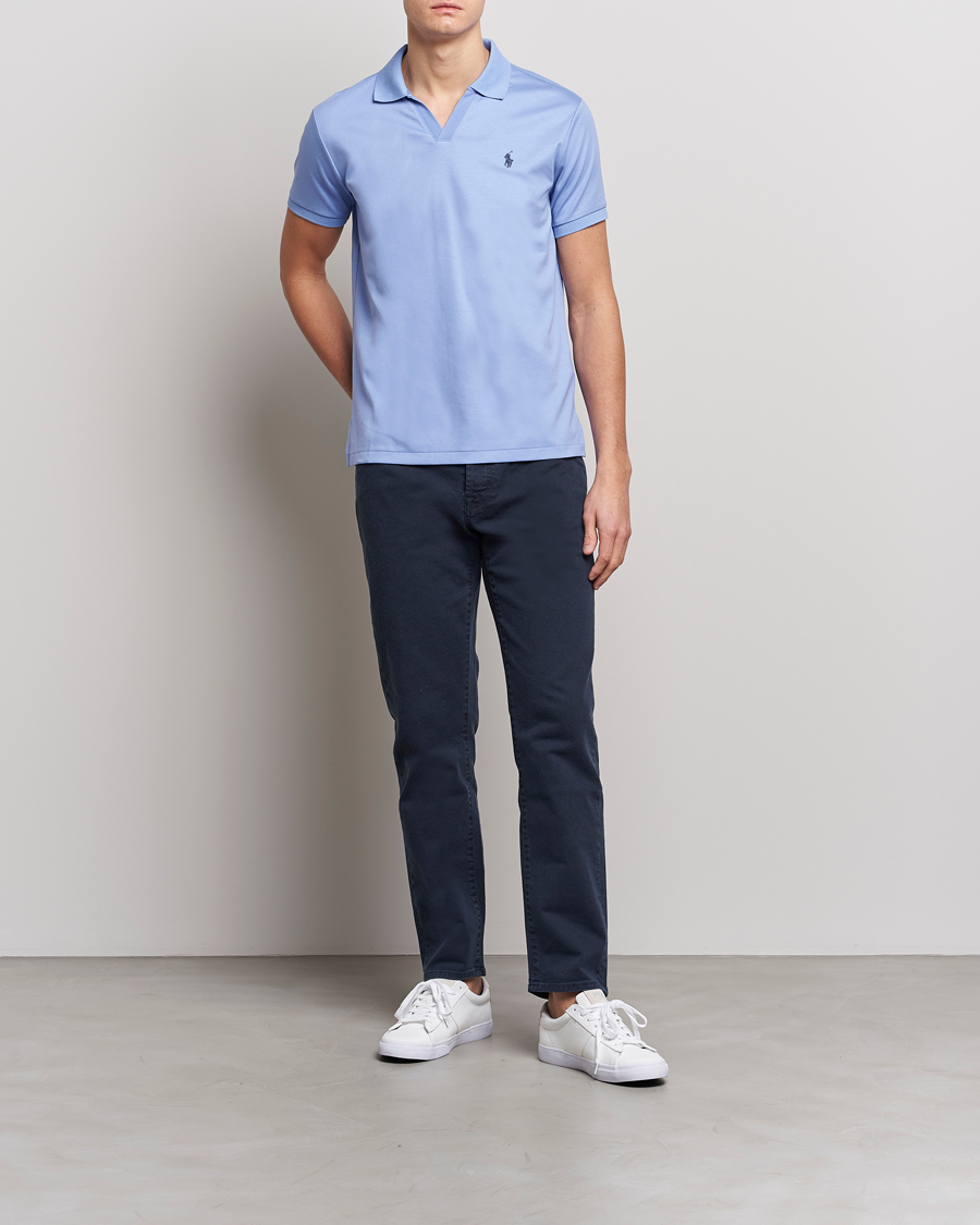 Herr | Pikéer | Polo Ralph Lauren | Luxury Pima Cotton Polo Lafayette Blue