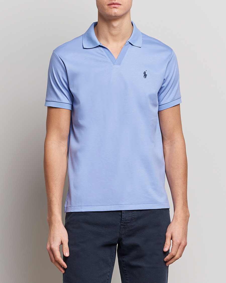 Herr | Pikéer | Polo Ralph Lauren | Luxury Pima Cotton Polo Lafayette Blue