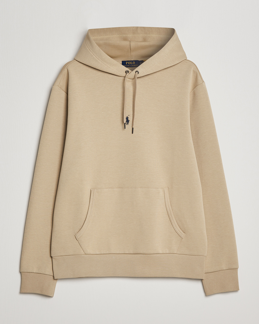 Herr | Tröjor | Polo Ralph Lauren | Double Knit Center Logo Hoodie Classic Khaki