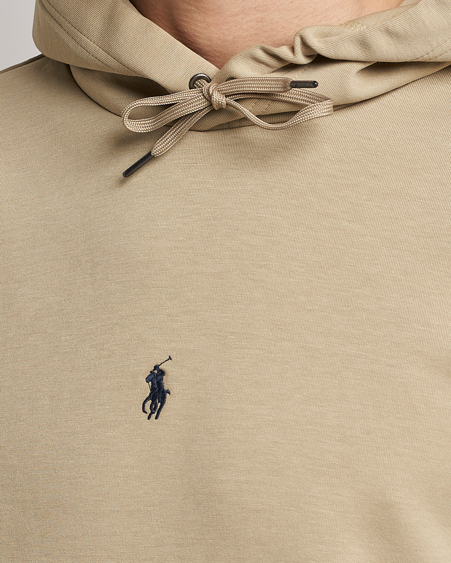 Herr | Tröjor | Polo Ralph Lauren | Double Knit Center Logo Hoodie Classic Khaki