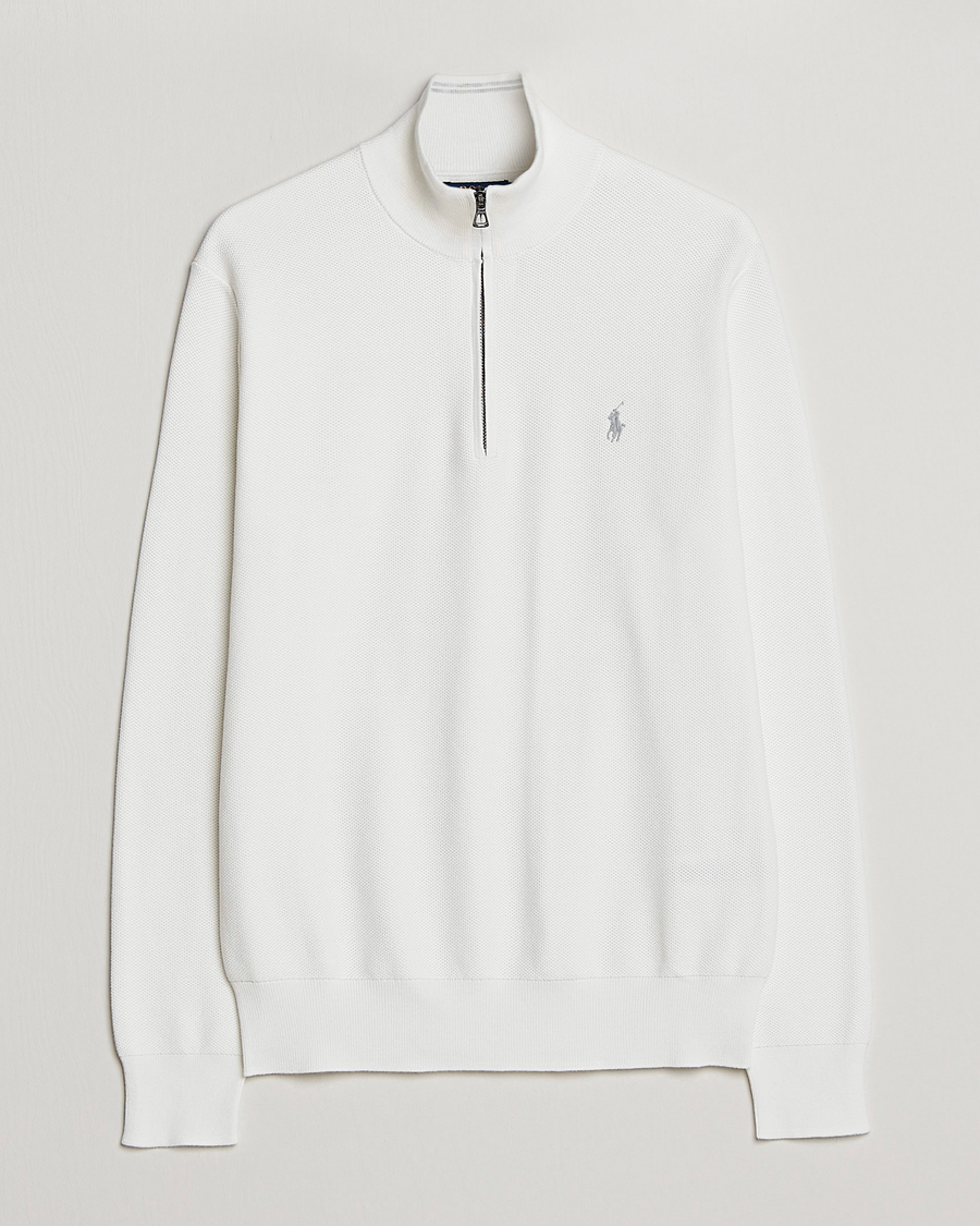 Herr |  | Polo Ralph Lauren | Textured Half-Zip Deckwash White