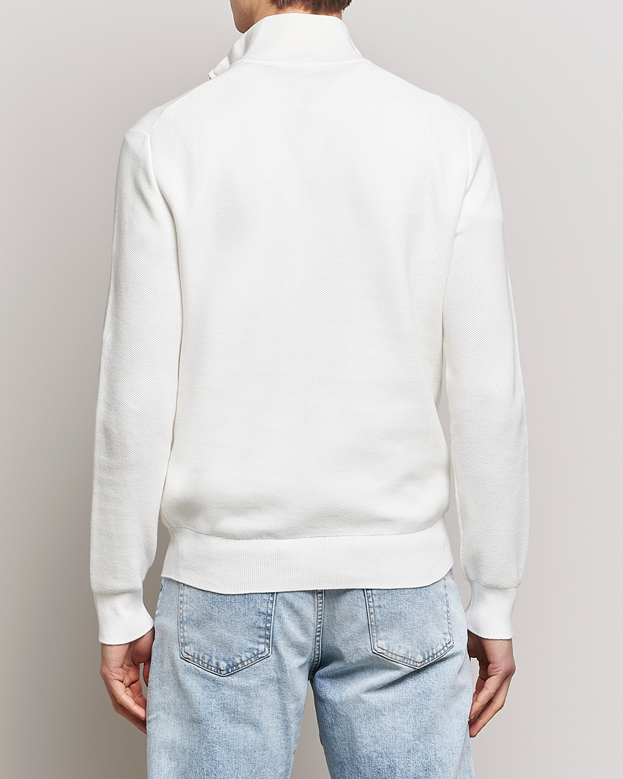 Herr | Tröjor | Polo Ralph Lauren | Textured Half-Zip Deckwash White