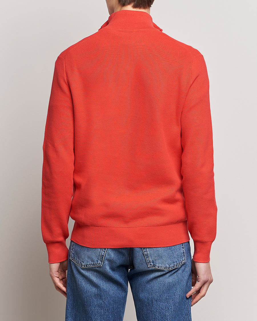 Herr | Tröjor | Polo Ralph Lauren | Textured Half-Zip Red Reef