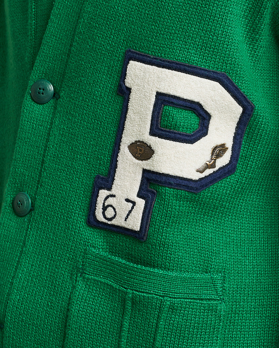 Herr | Tröjor | Polo Ralph Lauren | Cotton Knitted Varsity Cardigan New Forest